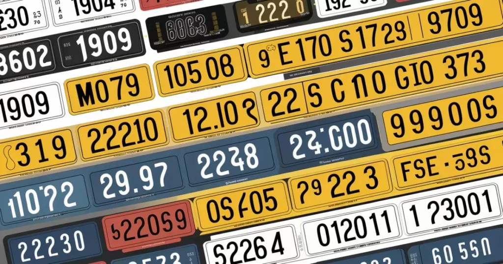 Evolution of UK Number Plate Colours