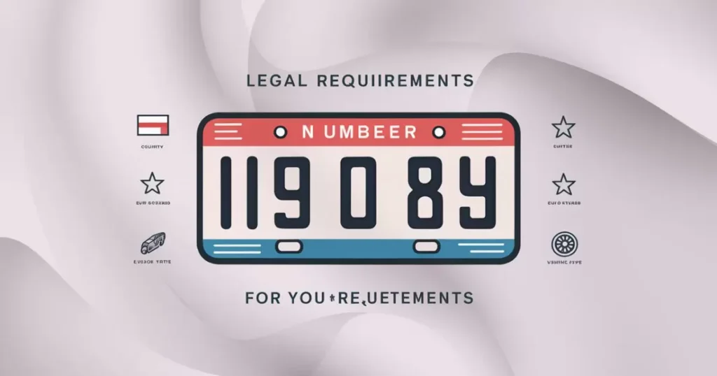 Legal Requirements for Number Plates